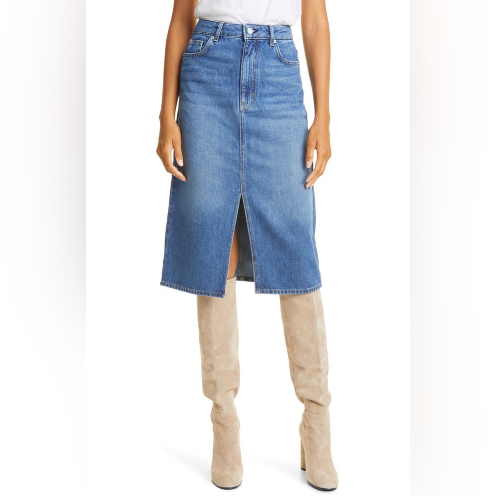BA&SH Dona Denim Midi